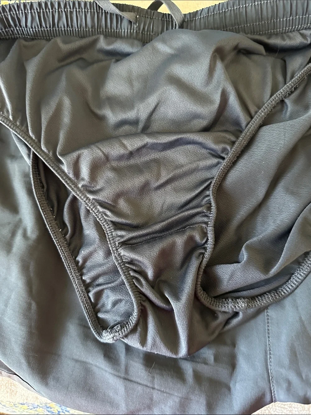 Nike Navy Blue and Light Gray Women's Running Shorts